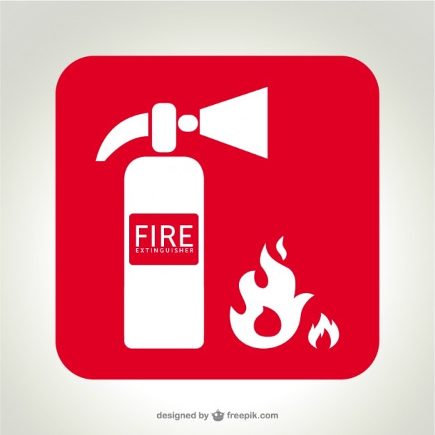 Fire extinguisher logo   vector