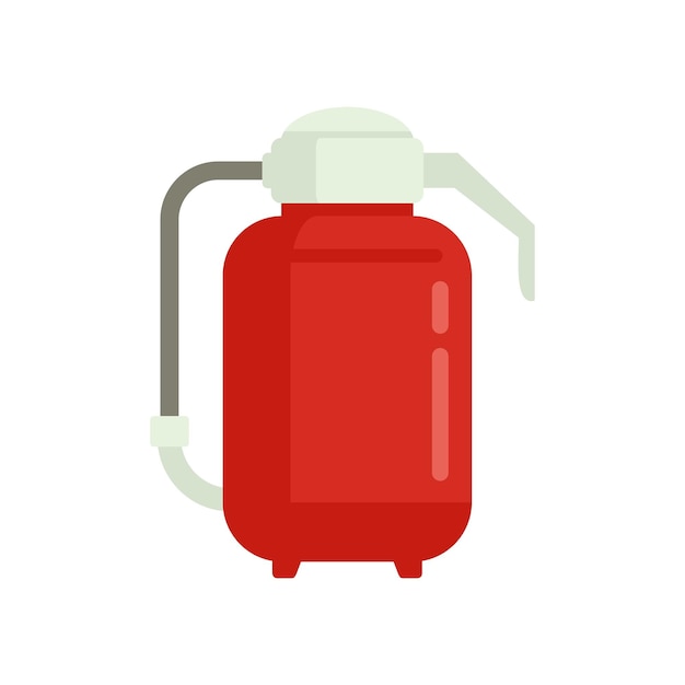 Vector fire extinguisher protection icon flat illustration of fire extinguisher protection vector icon for web design