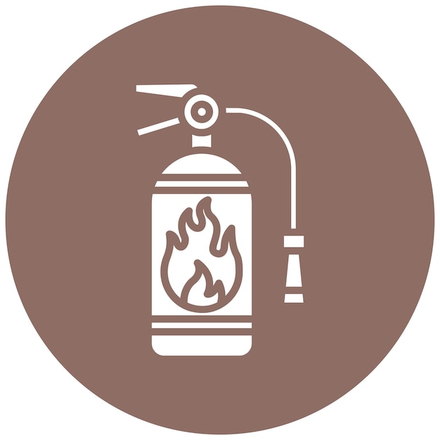 Vector fire extinguisher vector illustration style