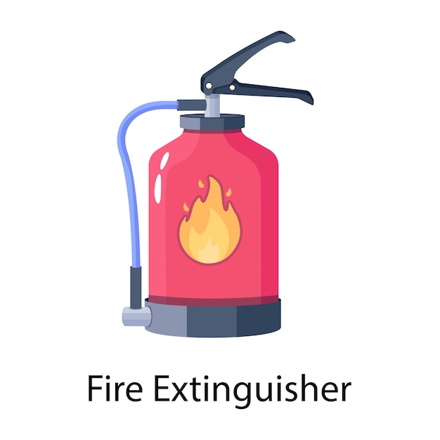 A fire extinguisher with the word fire extinguisher on it.