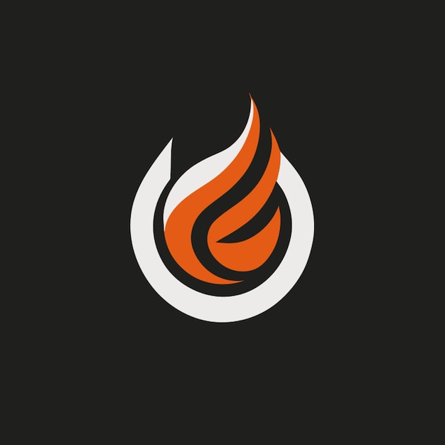 Vector fire fighting logo minimal vector illustration