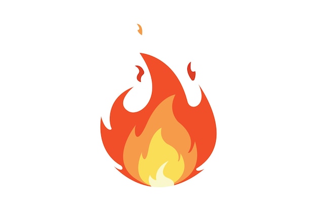 Fire Fire flame Isolated vector illustration in flat style