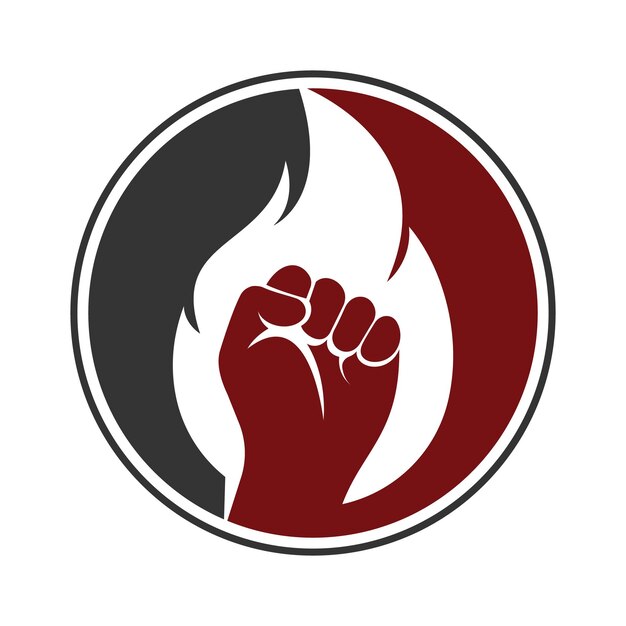 Fire Fist Logo Vector