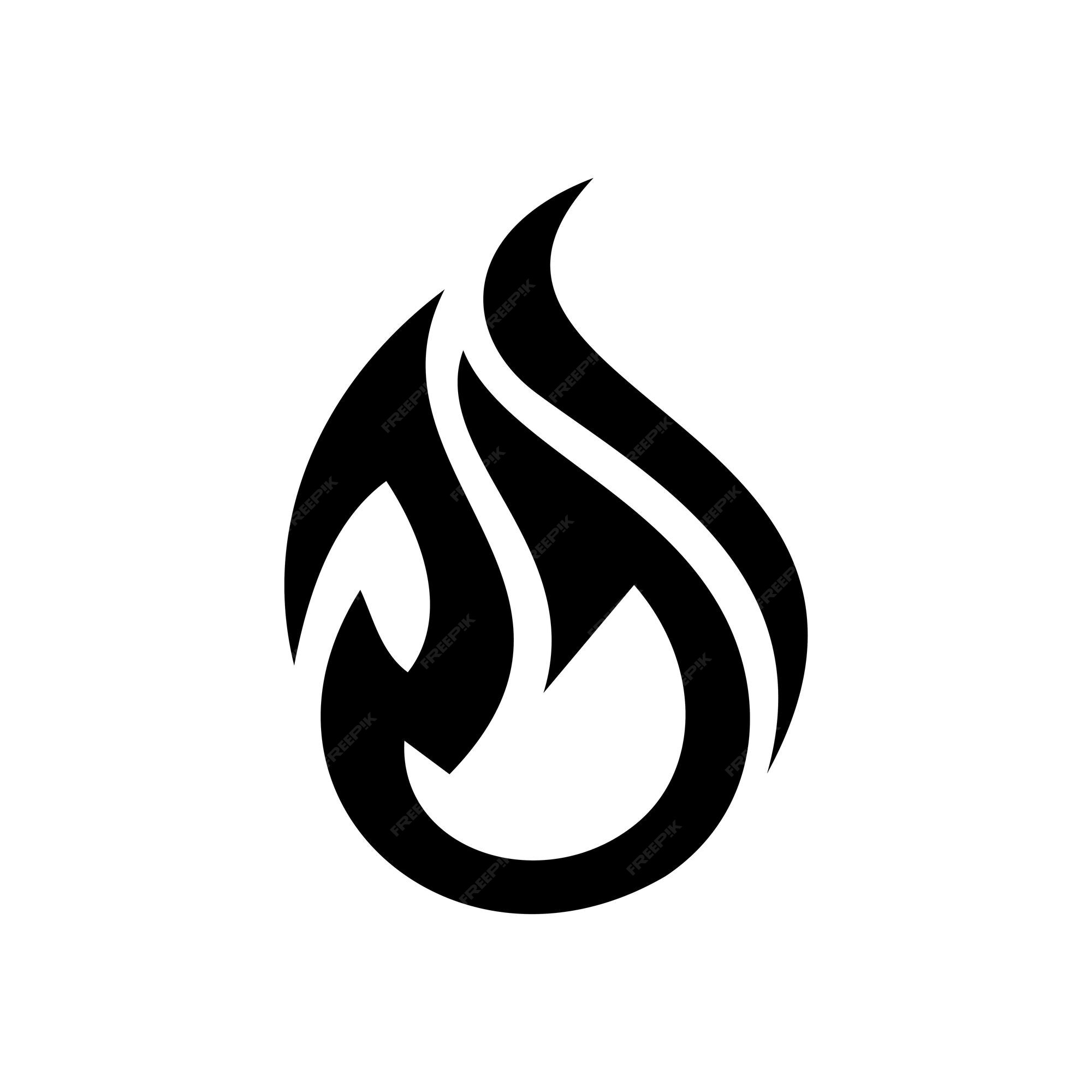 Black Flame Fire Logo Symbol, Logotype Symbol Icon Design Vector on White  Background Stock Vector - Illustration of advertising, background: 252650694