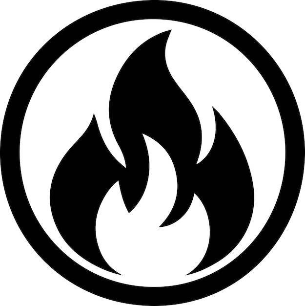 Vector fire flame icon vector art illustration 21