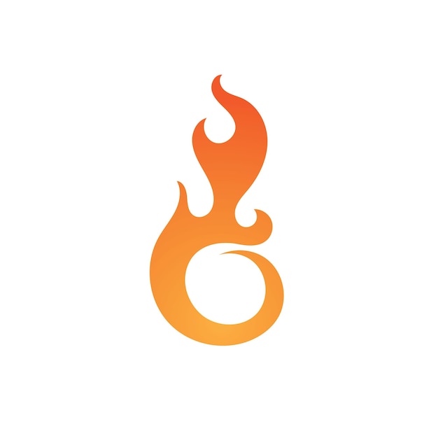 Fire flame logo  design template