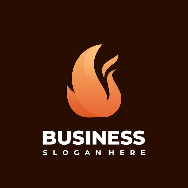 Vector fire flame logo design vector template vector