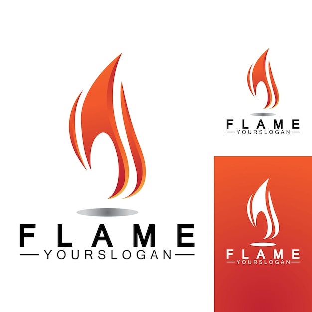 Шаблон вектора дизайна логотипа Fire Flame