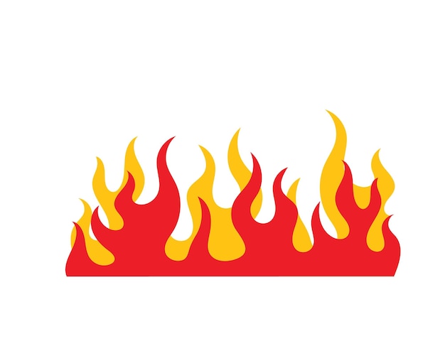 Fire flame Logo icon vector illustration design