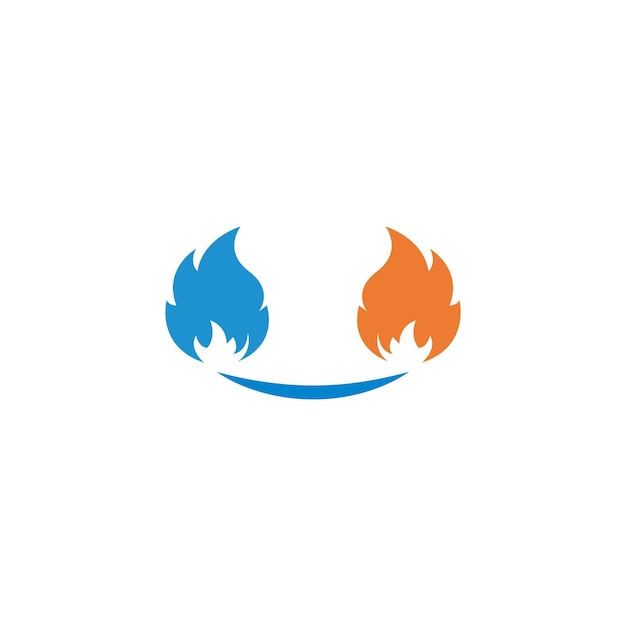 Fire flame Logo icon vector illustration design