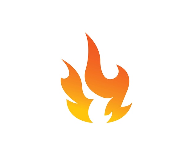 Fire flame Logo icon vector illustration design