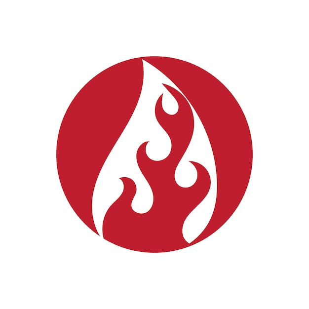 Logo della fiamma del fuoco e vettore di simboli