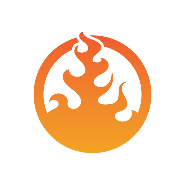 Fire flame logo and symbol vector