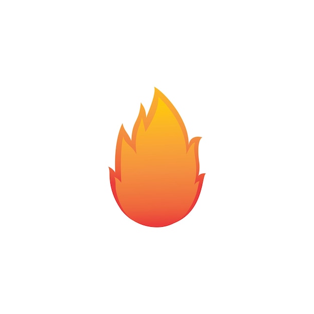 Vector fire flame logo template vector icon oil gas and energy logo