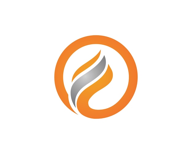Огненный пламя Логотип шаблона
