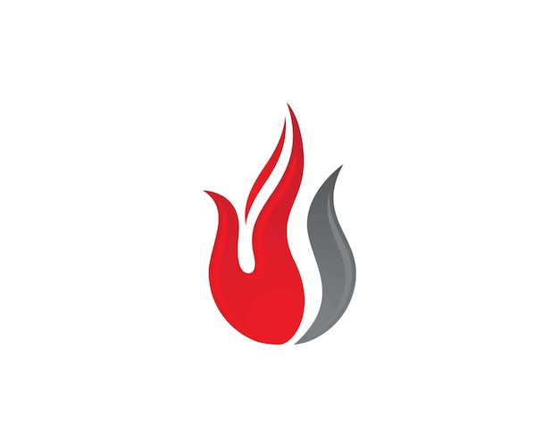 Vector fire flame logo template