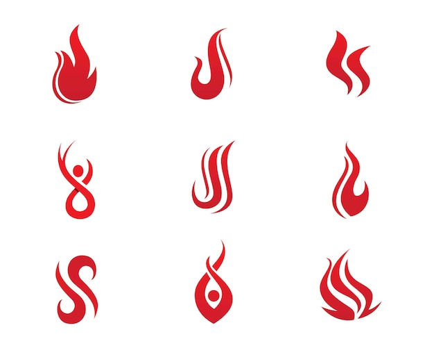 Fire flame Logo Template