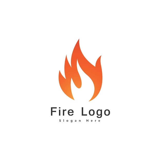 Fire Flame Logo vector ontwerpsjabloon drop silhouet. Creative Droplet Burn Elegant Bonfire Logotype Fire Logo concept icoon.