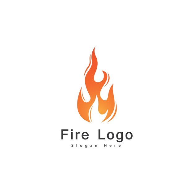 Fire Flame Logo vector ontwerpsjabloon drop silhouet. Creative Droplet Burn Elegant Bonfire Logotype Fire Logo concept icoon.