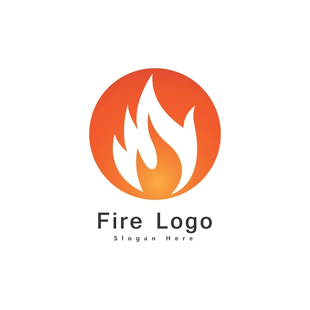 Fire Flame Logo vector ontwerpsjabloon drop silhouet. Creative Droplet Burn Elegant Bonfire Logotype Fire Logo concept icoon.