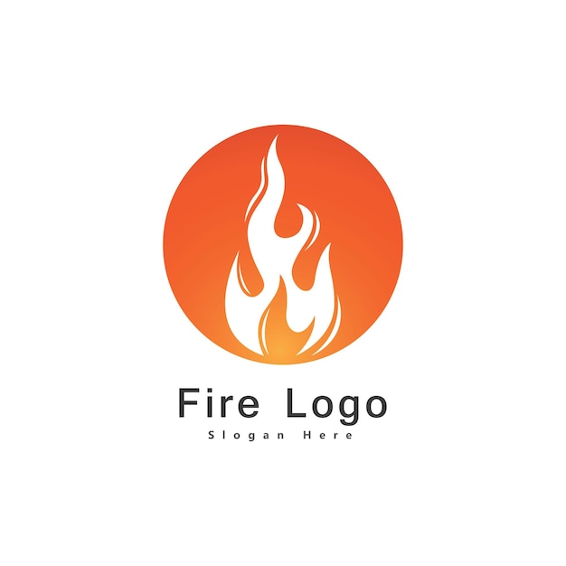 Fire Flame Logo vector ontwerpsjabloon drop silhouet. Creative Droplet Burn Elegant Bonfire Logotype Fire Logo concept icoon.