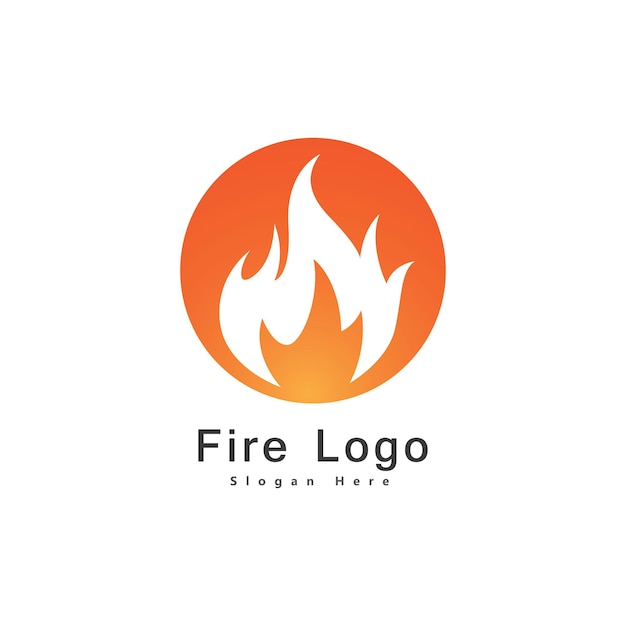 Fire Flame Logo vector ontwerpsjabloon drop silhouet. Creative Droplet Burn Elegant Bonfire Logotype Fire Logo concept icoon.