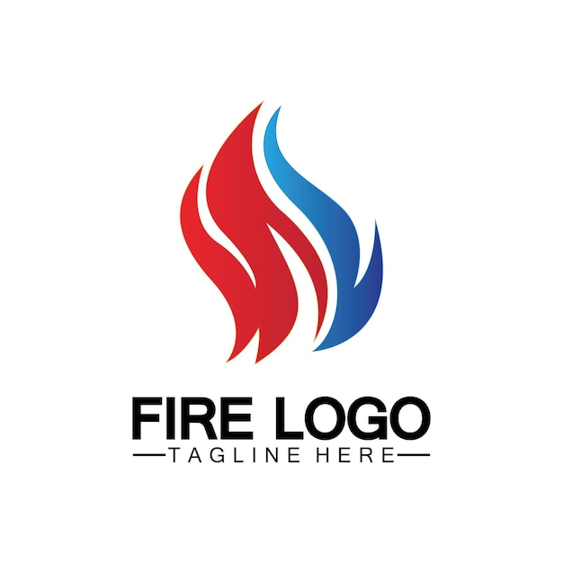 Fire Flame Logo vector ontwerpsjabloon