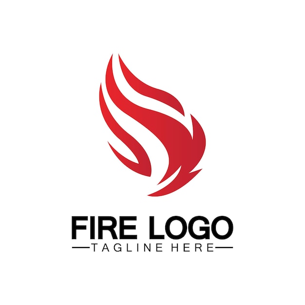 Fire Flame Logo vector ontwerpsjabloon