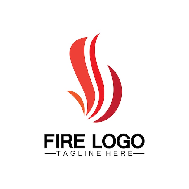 Fire Flame Logo vector ontwerpsjabloon