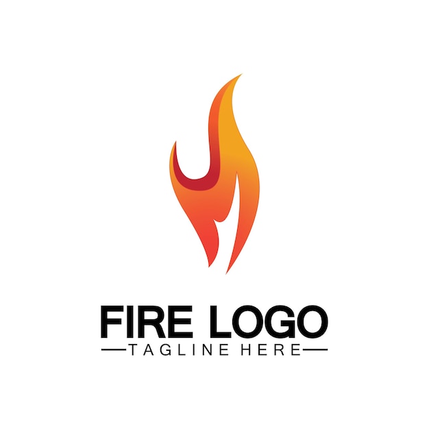 Fire Flame Logo vector ontwerpsjabloon