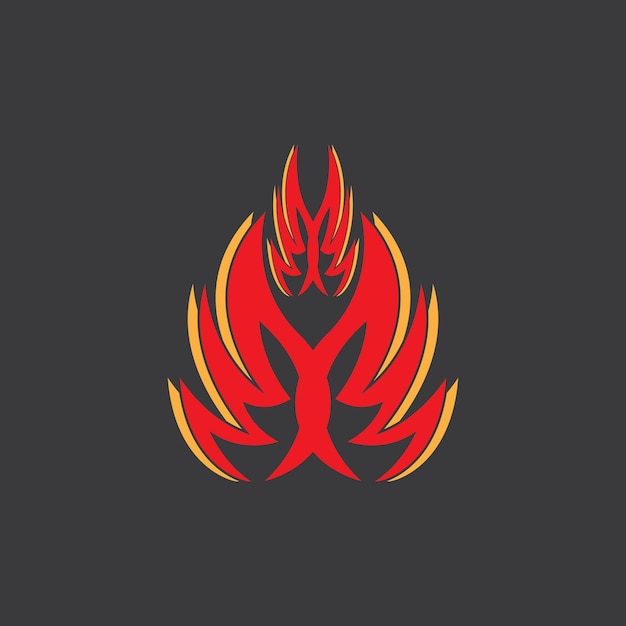 Vector fire flame logo vector template illustratie
