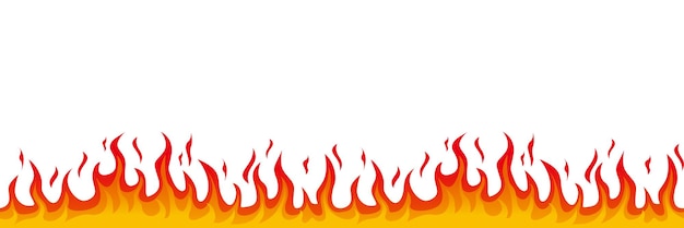 Vector fire flame seamless background