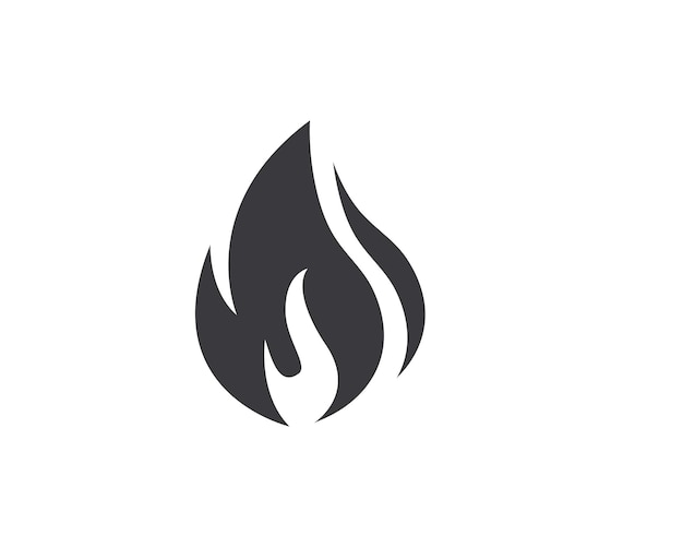Vettore disegno dell'icona di fuoco fiamma vettoriale