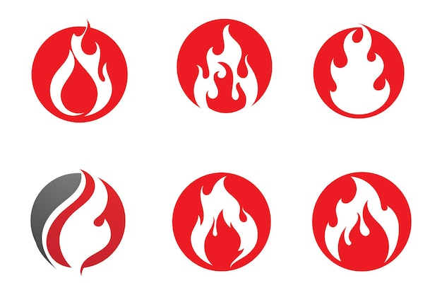 Fire flame vector illustration design template