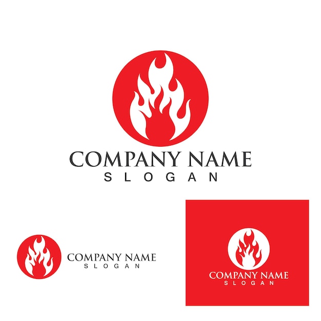 Fire flame vector illustration design template