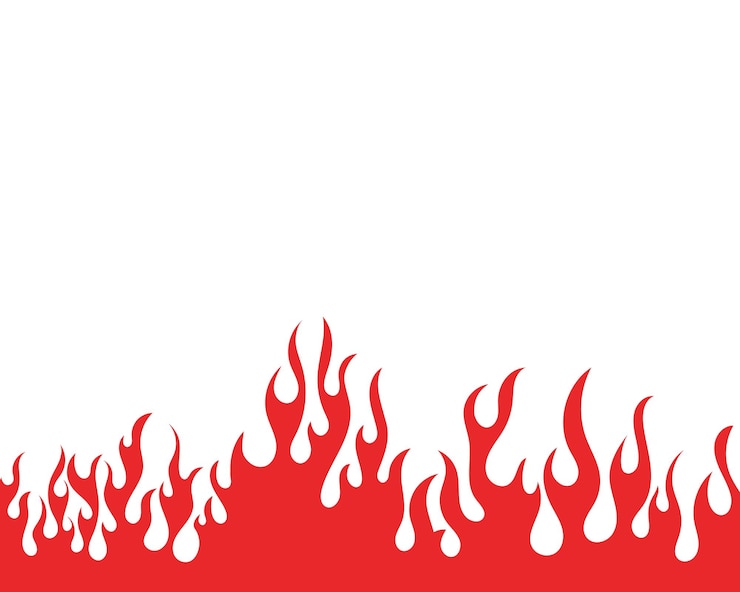 Vector fire flame vector illustration