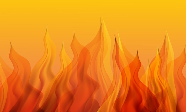 Fire flames abstract background Vector illustration for your design Eps 10