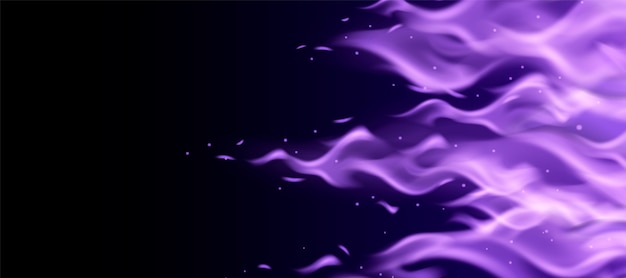 Vector fire flames and effects realistic background