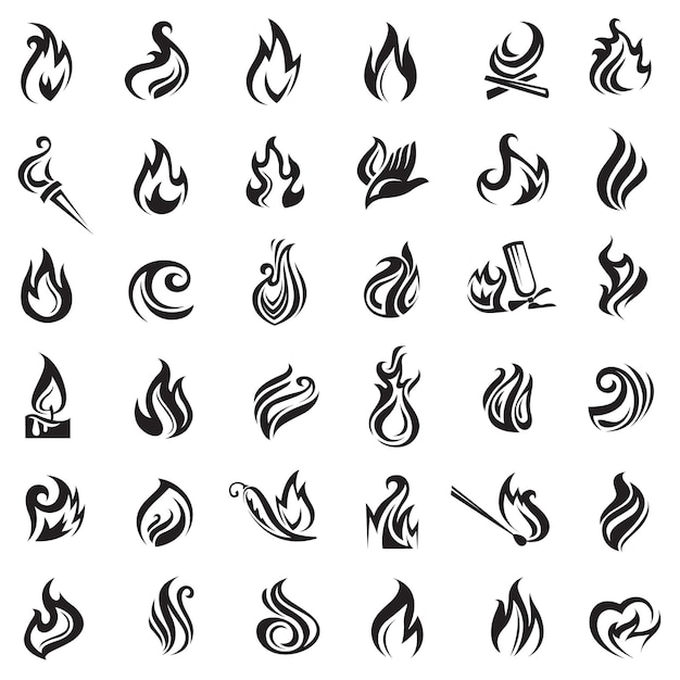 fire and flames icons