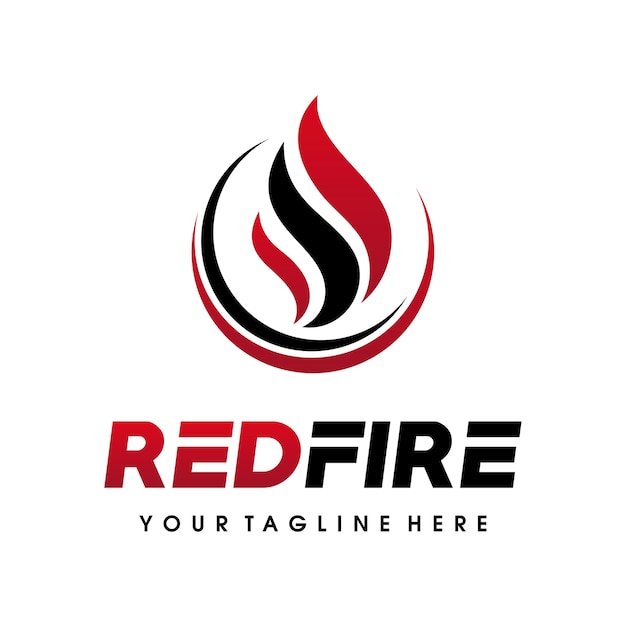 Fire flames logo, gas logo design