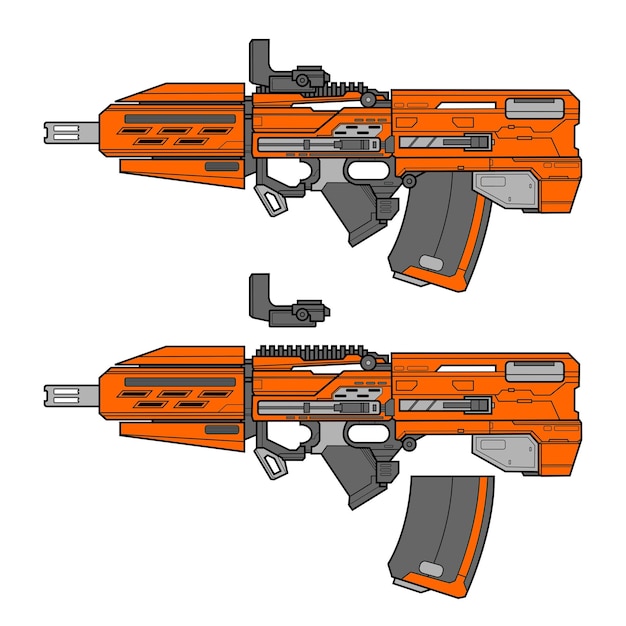 ベクトル 火銃ファンタジー コンセプト