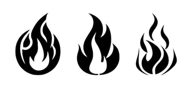 Fire icon set