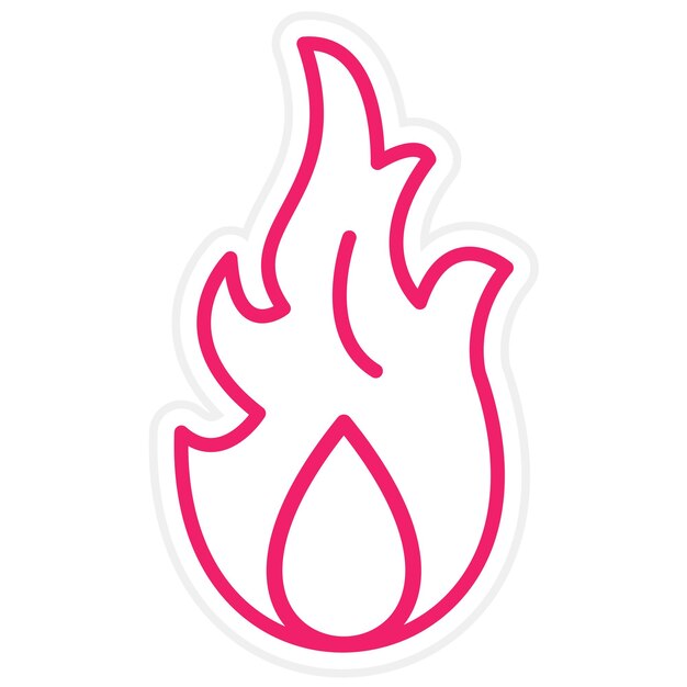 Vector fire icon style