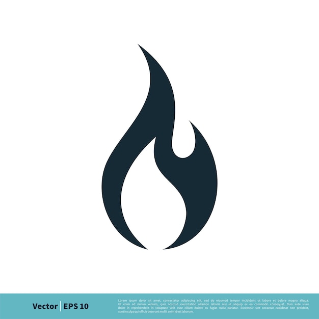 Fire Icon Vector Logo Template Illustration Design Vector EPS 10