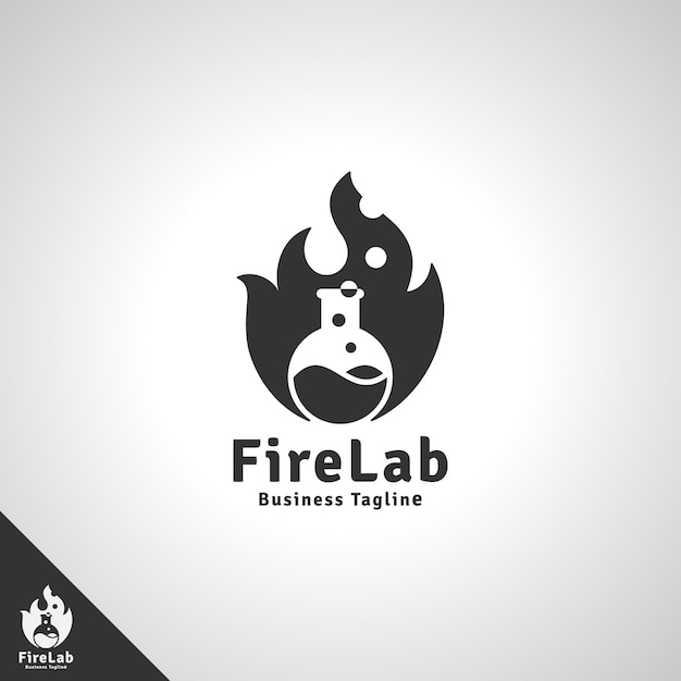 Fire Lab Logo sjabloon