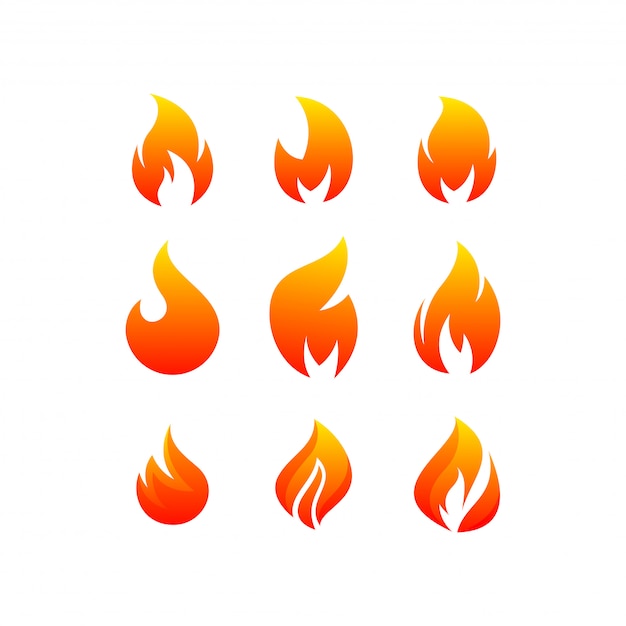 Vector fire logo bundle