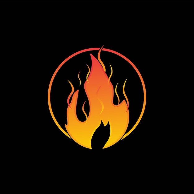 Fire logo or icon design Vector illustration