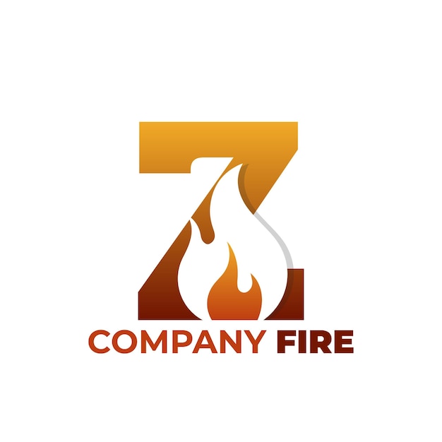 fire logo and letter z