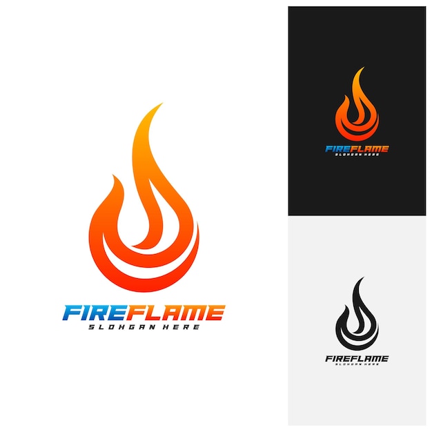 Fire Logo Template Design Vector Emblem Creative design Icon symbol