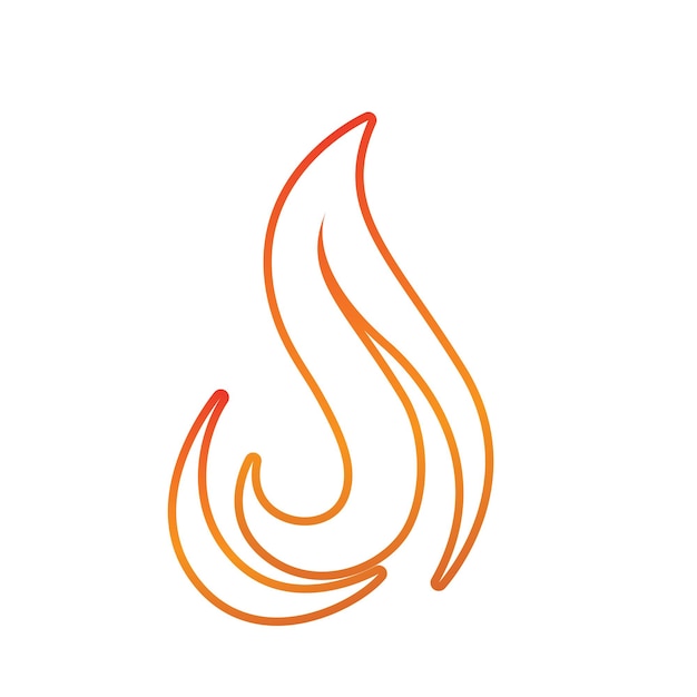 Fire Logo Template Flame Clipart Symbol Icon Vector